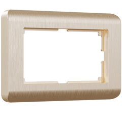 Рамка для двойной розетки Werkel Stream шампань W0082111 4690389162572, фото 