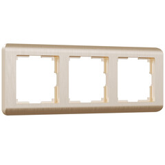 Рамка на 3 поста Werkel Stream шампань W0032111 4690389162305, фото 