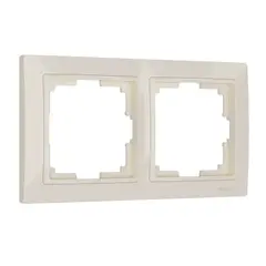 Рамка на 2 поста Werkel Snabb basic слоновая кость W0022003 4690389161360, фото 