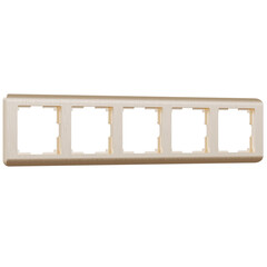 Рамка на 5 постов Werkel Stream шампань W0052111 4690389162527, фото 