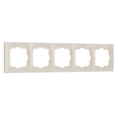 Рамка Werkel Snabb Basic на 5 постов слоновая кость W0052003 4690389161469, фото 
