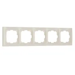Рамка Werkel Snabb Basic на 5 постов слоновая кость W0052003 4690389161469, фото 