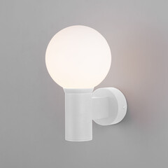 Уличный настенный светильник Sfera D 35126/D белый, фото 