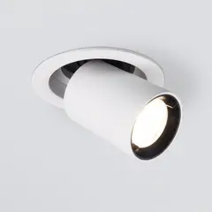 Встраиваемый точечный светодиодный светильник 9917 LED 10W 4200K белый матовый, фото 