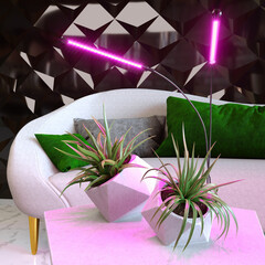 Светодиодный светильник для растений на прищепке FT-005 чёрный, фото 