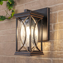 Spica D черное золото Настенный уличный светильник IP33 GL 1026D, фото 