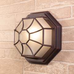 Telarana L капучино уличный настенный светильник GL 1024D, фото 