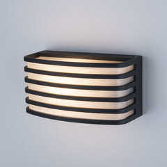 Уличный настенный светильник 1409 TECHNO чёрный, фото 