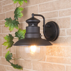 Talli D черный уличный настенный светильник GL 3002D, фото 