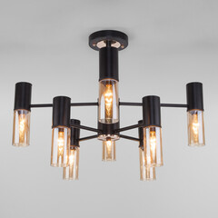 Подвесная люстра Eurosvet Tesoro 70125/8 черный, фото 