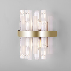 Настенный светильник с декором 368/2 латунь, фото 