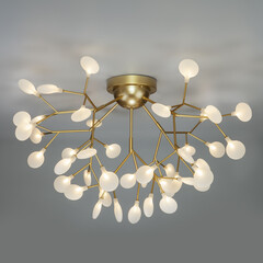 Потолочная люстра Умный дом 344 золото / белый, фото 