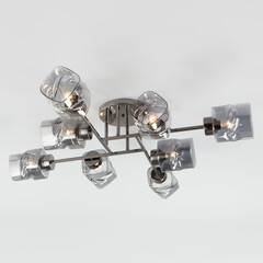 Потолочная люстра Eurosvet Hilari 30165/8 черный жемчуг, фото 