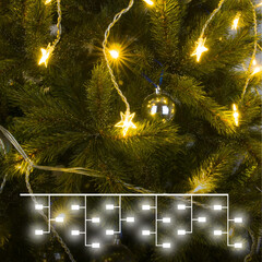 Светодиодная гирлянда Eurosvet бахрома 230V 100-002 теплый белый, фото 