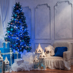 Гирлянда Eurosvet нить 10м IP20 400-002 голубой, фото 