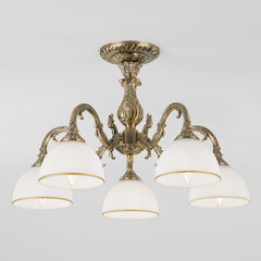 Потолочная люстра Eurosvet Caldera 60106/5 античная бронза, фото 