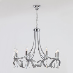 Подвесная люстра Eurosvet 60064/8 хром, фото 