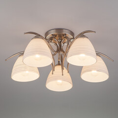 Потолочный светильник Eurosvet 30121/5 сатин-никель, фото 