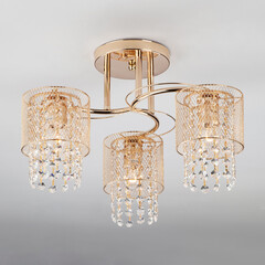 Потолочный светильник Eurosvet 30137/3 золото, фото 