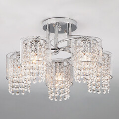 Потолочный светильник Eurosvet 30137/5 хром, фото 