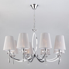 Подвесная люстра Eurosvet 60079/8 хром, фото 