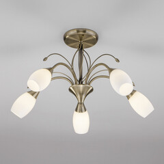 Потолочная люстра Eurosvet 30280/5 античная бронза, фото 