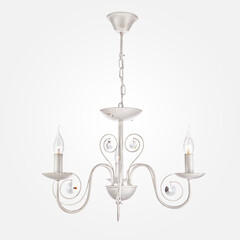 Подвесная люстра Eurosvet 60018/3 белый с золотом, фото 