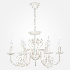 Подвесная люстра Eurosvet 60018/6 белый с золотом, фото 