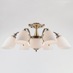 Подвесная люстра Eurosvet 22010/6+2 античная бронза, фото 