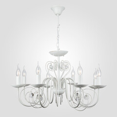 Подвесная люстра Eurosvet 60018/8 белый с золотом, фото 