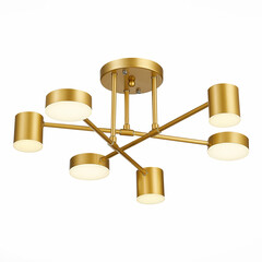 SLE201022-06 Светильник потолочный Золотистый/Золотистый LED 6*7W 4000K NOBEL, фото 