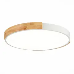 SLE201352-01 Светильник потолочный Белый, Светлое дерево/Белый LED 1*40W 3000K/4000K/6000K DELIA, фото 