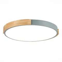 SLE201372-01 Светильник потолочный Серый, Светлое дерево/Белый LED 1*40W 3000K/4000K/6000K DELIA, фото 