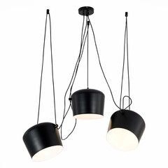 SLE120643-03 Светильник подвесной Черный/Черный E27 3*40W TRIESTE, фото 