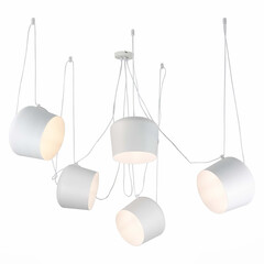 SLE120653-05 Светильник подвесной Белый/Белый E27 5*40W TRIESTE, фото 