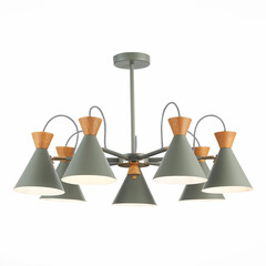 SLE125112-07 Люстра потолочная Серый, Золотой/Серый, Темное дерево E14 7*40W Modica, фото 