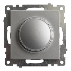 Выключатель диммирующий TRIAC(механизм), STEKKER GLS10-7106-03, 250V, 500W, серия Катрин, серебро, фото 