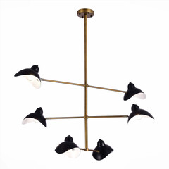 SL1801.303.06 Люстра подвесная ST-Luce Античная бронза/Черный E14 6*60W MINNE, фото 