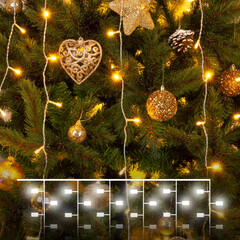 Гирлянда "Занавес" теплый белый 2*3м IP20 200-002 теплый белый, фото 