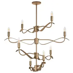 733283 (MD21041-8A) Люстра RAGNO 8х40W E14 ЗОЛОТО (в комплекте), фото 