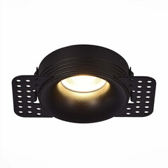 ST218.448.01 Св-к встр. Черный GU10 1*50W  IP20 D85xH30 165-265V Без ламп ST218 TRIMLESS, фото 