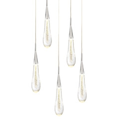 Подвесной светильник Pour 5 silver, фото 