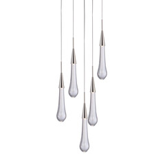 Подвесной светильник Pour 5A satin nickel, фото 