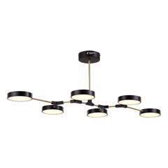 SLE6004-402-06 Светильник потолочный Черный, Латунь/Черный LED 6*10W MONTA, фото 