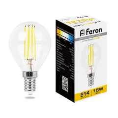 Лампа светодиодная Feron LB-515 Шарик E14 15W 2700K 38249, фото 