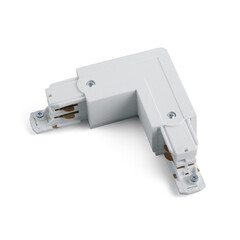 Коннектор для трехфазного шинопровода ЭРА STR-30-W-CN-LE типа LE угловой наружный белый, фото 