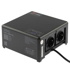 Стабилизатор напряжения ЭРА  CНК-1000-УЦ компактный универсальный, 140-260В/220В, 1000ВА, фото 