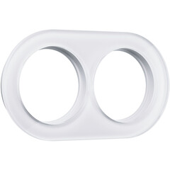 Рамка на 2 поста (Белый) W0025101, фото 