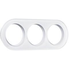 Рамка на 3 поста (Белый) W0035101, фото 