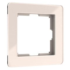 Рамка на 1 пост Acrylic айвори W0012743, фото 